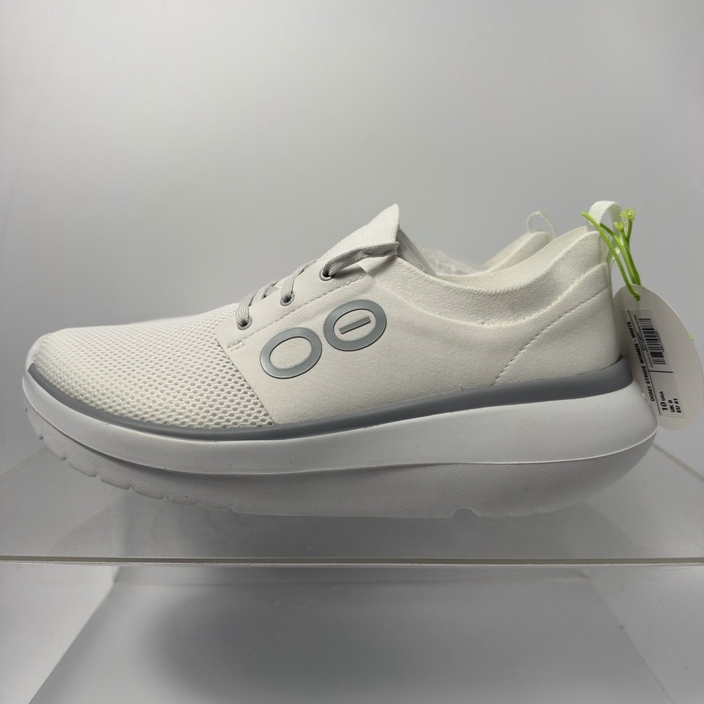 Brand New New OOFOS OOmy Stride White Slip On Recovery Shoe Women's Size 10
